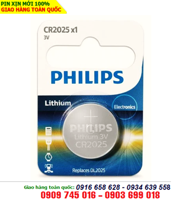 Philips CR2025; Pin 3v Lithium Philips CR2025/ DL2025 